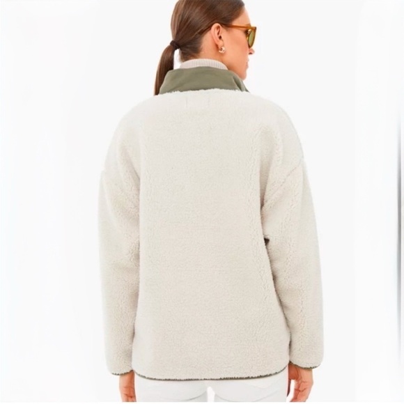 Z Supply Cannon Quilted Sherpa Jacket Dusty Olive Size L NEW - Picture 5 of 16